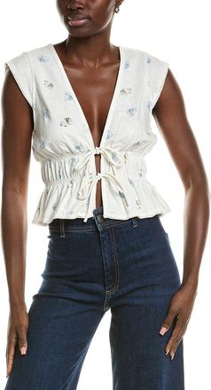 Wayf Linen-Blend Top