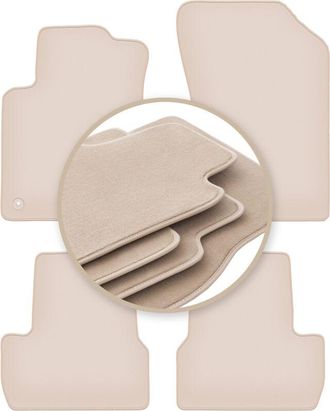 OEM Alfombrillas Beige Premium Para: Citro&euml;n C3 Ii Hatchback 2009-2016