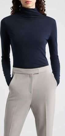 BOSS Elavu Turtleneck Top in Sky Captain at Nordstrom, Size X-Large