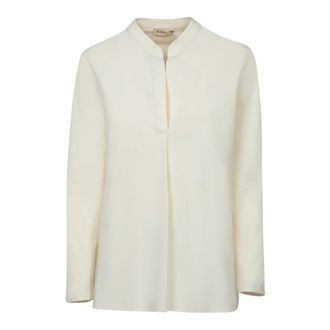 Blanca Vita Blouses, female, White, Size: 2XS Tropea 2824 Diamante