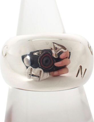 Chanel Sterling Silver 925 Band Ring (Pre-Owned)
