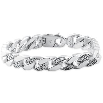 Pompeii3 Mens Designed Link 14k Gold (79gram) or Platinum (127gram) 10.5mm Bracelet 9.25