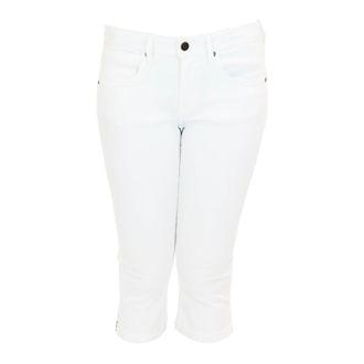 Burberry Cropped Broek - Dames - Vrijetijds broeken - Wit - W29 - Katoen - Broeken