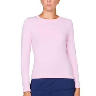 Sofibella UV Colors Womens Long Sleeve Tennis Shirt in Cotton Candy at Nordstrom, Size X-Large