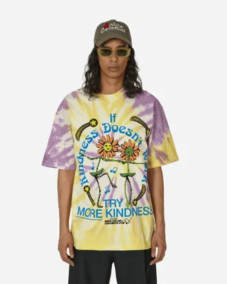 Online Ceramics Try More Kindness Tie-Dye T-Shirt Multicolor