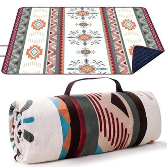 OEM Manta De Picnic Para Exteriores, Tama&ntilde;o Extragrande (200 X 200 Cm), Impermeable Y Resistente A La Arena, Plegable, Ligera Y Port&aacute;til, Ideal Para C&eacute;spe