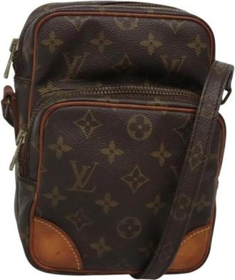 Louis Vuitton Pre-owned Amazon Schoudertas - Dames - Vintage Schoudertas - Bruin - ONE Size - Leer - Vintage