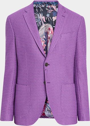 Etro Men & apos;s Camo Knit Jacket