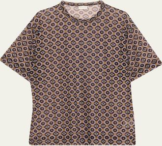 Dries Van Noten Hoge Sheer Oversized T-Shirt