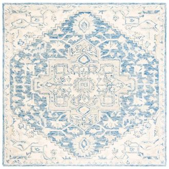 Safavieh Alfombra lana blu/avorio 91 x 91 cm