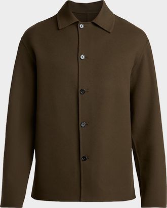 Jil Sander Men & apos;s Wool and Cashmere Shirt Jacket