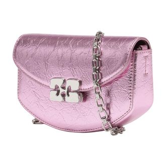 Ganni Womens Lulu Wallet Pink Synthetic
