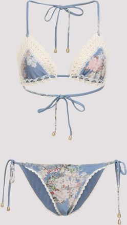 Zimmermann Cascadian Crochet Tri Bikini