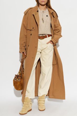 Isabel Marant Trench Coat Violette, Womens, Brown