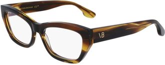 Victoria Beckham Brown Acetate Glasses Womens (Frames)