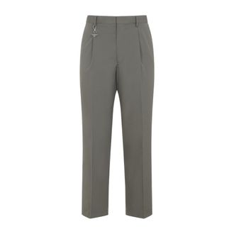 Prada Grey Regular Solid Pants