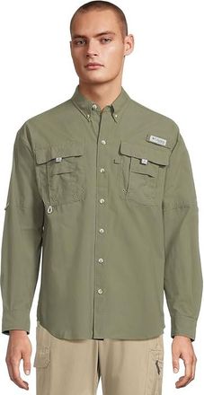 Columbia Bahamatm II Long Sleeve Shirt Mens Long Sleeve Button Up Cypress 1 : SM, Nylon