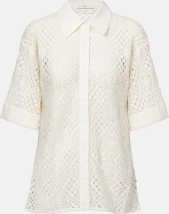 Sir. Camicia in crochet di cotone