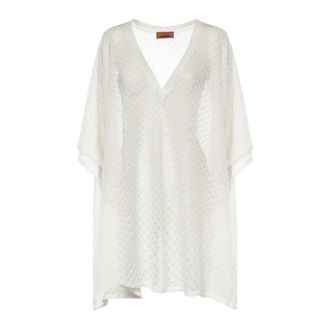 Missoni Short Dresses, female, White, Size: XS Short Cover Up