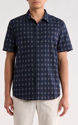 Scotch & Soda Yarn Dye Shirt in Sky Captain at Nordstrom Rack, Size X-Large