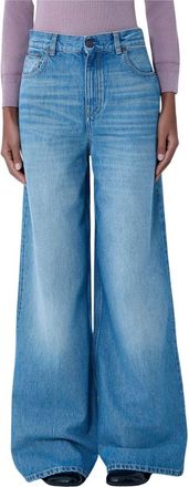 Chlo&eacute; High-Rise Denim Jeans - Dames - Loose Fit Jeans - Blauw - W29 - Denim - Jeans