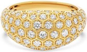 Sara Weinstock Honeycomb Diamond Dome Ring in Yellow Gold at Nordstrom, Size 7