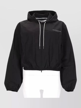 Alexander Wang hooded jacket logo detail