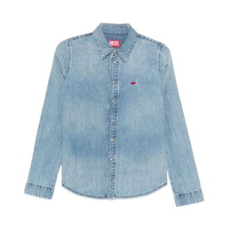 Diesel De-eazy Denim Shirt - Dames - Spijkeroverhemden - Blauw - S - Denim - Overhemden