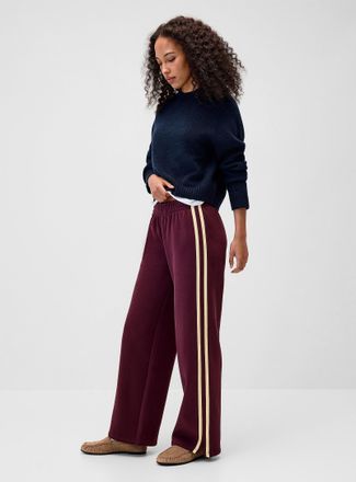 Twik Womens Track stripe wide-leg sweatpant