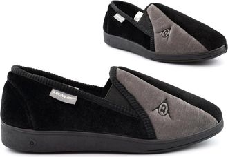 Generic Mens Washable Slippers Size 6 Boys Slippers Size 10 Washable Slipper Mens Extra Large Slipper Extra Large Memory Foam Slip On Sizes 6-13 Black 10 UK