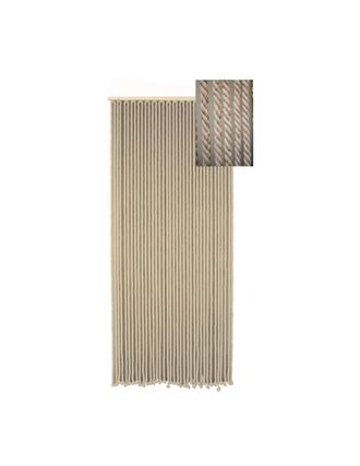 HOME MAISON Rideau Porti&egrave;re En Corde De Coton Tress&eacute; &Eacute;cru 90x200 - Morel