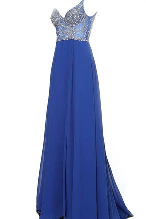 Jovani Embellished Evening Dress In Royal