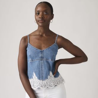Levi's 90S Denim Cami - Womens - XS - Blue