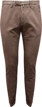 BRIGLIA 1949 Stijlvolle Broek Gemaakt in Itali&euml; - Heren - Chinos - Beige - S - Katoen - Broeken