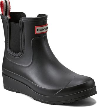 Hunter Tabitha Chelsea Waterproof Rain Boot in Black/Black at Nordstrom Rack, Size 8