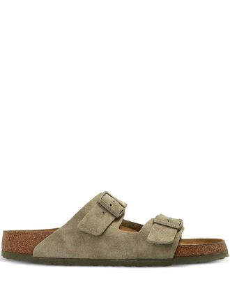 Birkenstock Arizona buckled sandals - men - Suede/Rubber - 39 Regular - Green