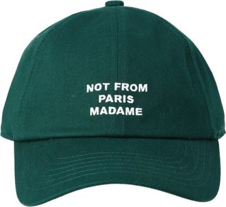Dr&ocirc;le de Monsieur Dark Green Logo Baseball Hat
