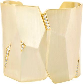 Kendra Scott Constance Bracelet In Gold Plated Brass/white Cz