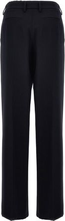 Prada Wool Gabardine Trousers - Black