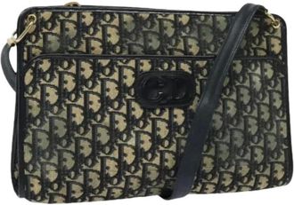 Dior Pre-owned Cross Body Bags, female, Multicolor, Size: ONE SIZE Pre-owned Vintage Trotter Canvas Shoulder Bag