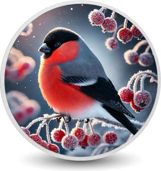 OEM Crimson Frost: La Elegancia De Un Camachuelo 1 Oz Plata