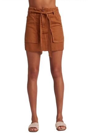 Bella Dahl Sunny Utility Skirt In Golden Henna