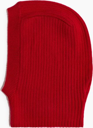 H&M Balaklava in Rippstrick - Red