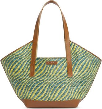 Marni Borsa tote bicolore - Blu