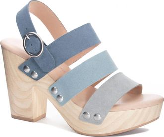 Chinese Laundry Cher Fenny Platform Sandal In Blue Multi