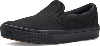 Vans Classic Slip-On Made For The Makers Slip Resistant Shoe - Series III Shoes Canvas Black/Gum : Mens 10.5 - Womens 12 Medium