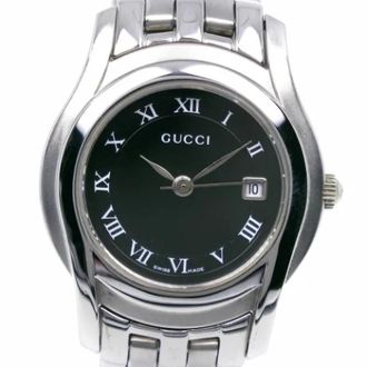 Gucci Pre-owned Glass watches - Dames - Vintage Horloges - Zwart - ONE Size - Vintage