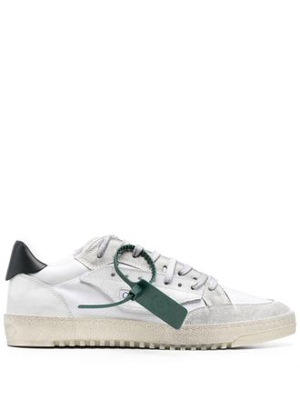 Off-white lace-up low-top sneakers - men - Calf Leather/Calf Leather/Rubber/Fabric/Fabric - 46