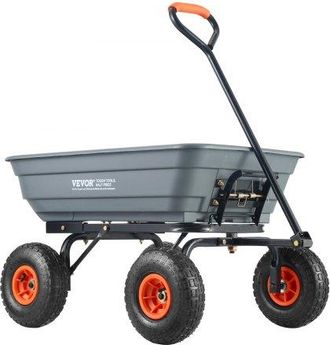 OEM Transportwagen, Gartenkarre Mit Leicht Zu Montierendem Stahlrahmen, Gartenwagen Mit Umwandelbarem 2-in-1-griff, Mehrzweck-schubkarre Mit 270 Kg Tragkr