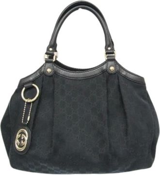 Gucci Pre-owned Handbags, female, Black, Size: ONE SIZE Pre-owned Sukey Handbag